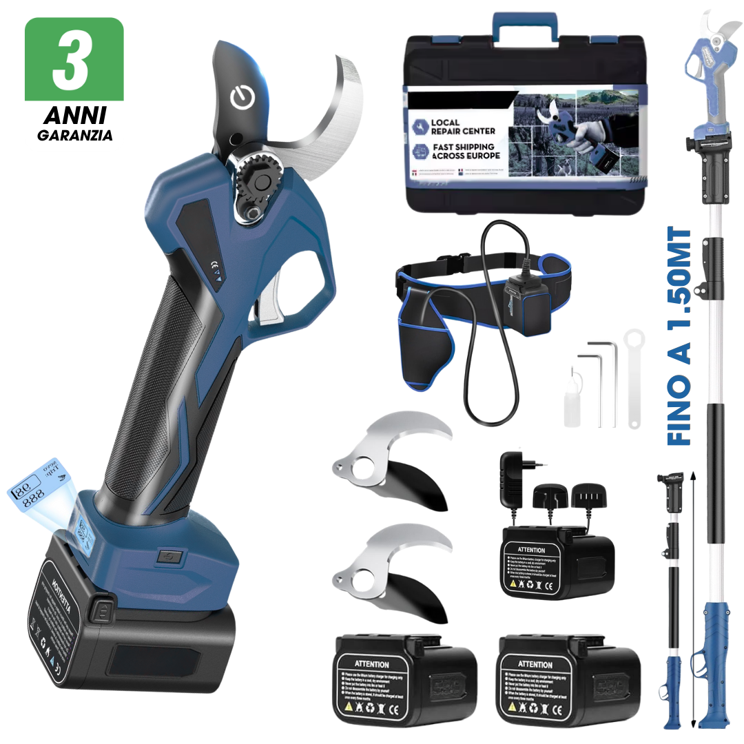 Cesoia a Batteria Senza Fili 1.050W + accessori